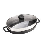 تابه چدن مدل Angle آنجل بیضی نالینو (با درب شیشه) - Image 2