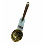 کفگیر گرد سوراخ دار استیل طلایی رنگ - Image 3