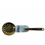 کفگیر گرد سوراخ دار استیل طلایی رنگ - Image 5