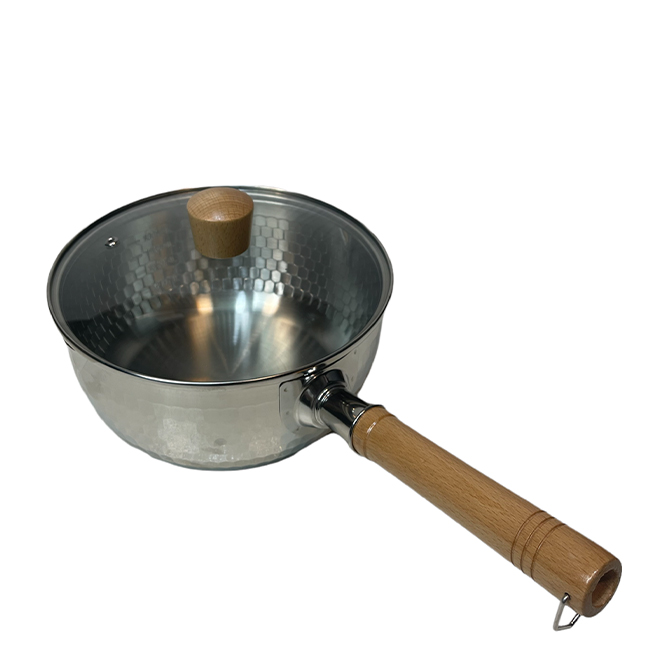 شیرجوش استیل ژاپنی با درب پیرکس شیرجوش استیل ژاپنی با درب پیرکس