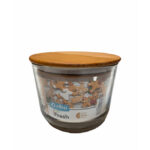 ظروف فریزری و نگهدارنده شیشه ای درب چوبی زیباسازان - Image 5