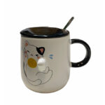 ماگ سرامیکی طرح گربه برجسته - Image 7