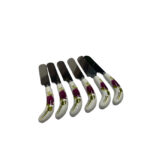 کفگیر و ملاقه و قاشق دسته سرامیکی white pine طرح گل رز قرمز - Image 3