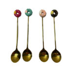 قاشق و چنگال دسر طرح دونات - Image 3