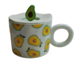 ماگ سرامیکی طرح میوه درب سیلیکون - Image 4