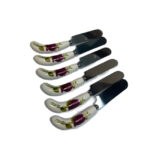 کفگیر و ملاقه و قاشق دسته سرامیکی white pine طرح گل رز قرمز - Image 5