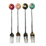 قاشق و چنگال دسر طرح دونات - Image 6